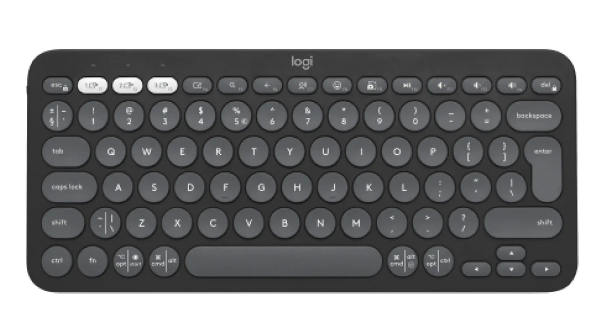 Logitech® Pebble Keys 2 K380s - Tonal graphite-1500px-v00011.webp